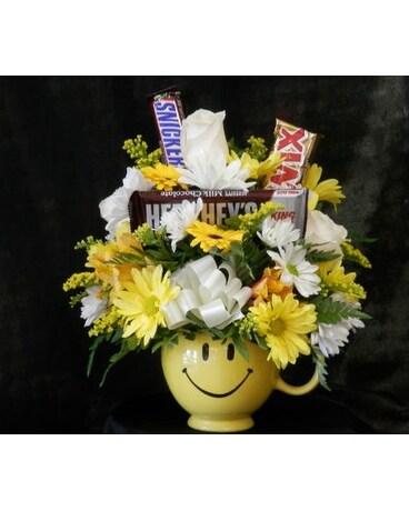 SP 2 Happy Face Mug w/ Roses and Candy